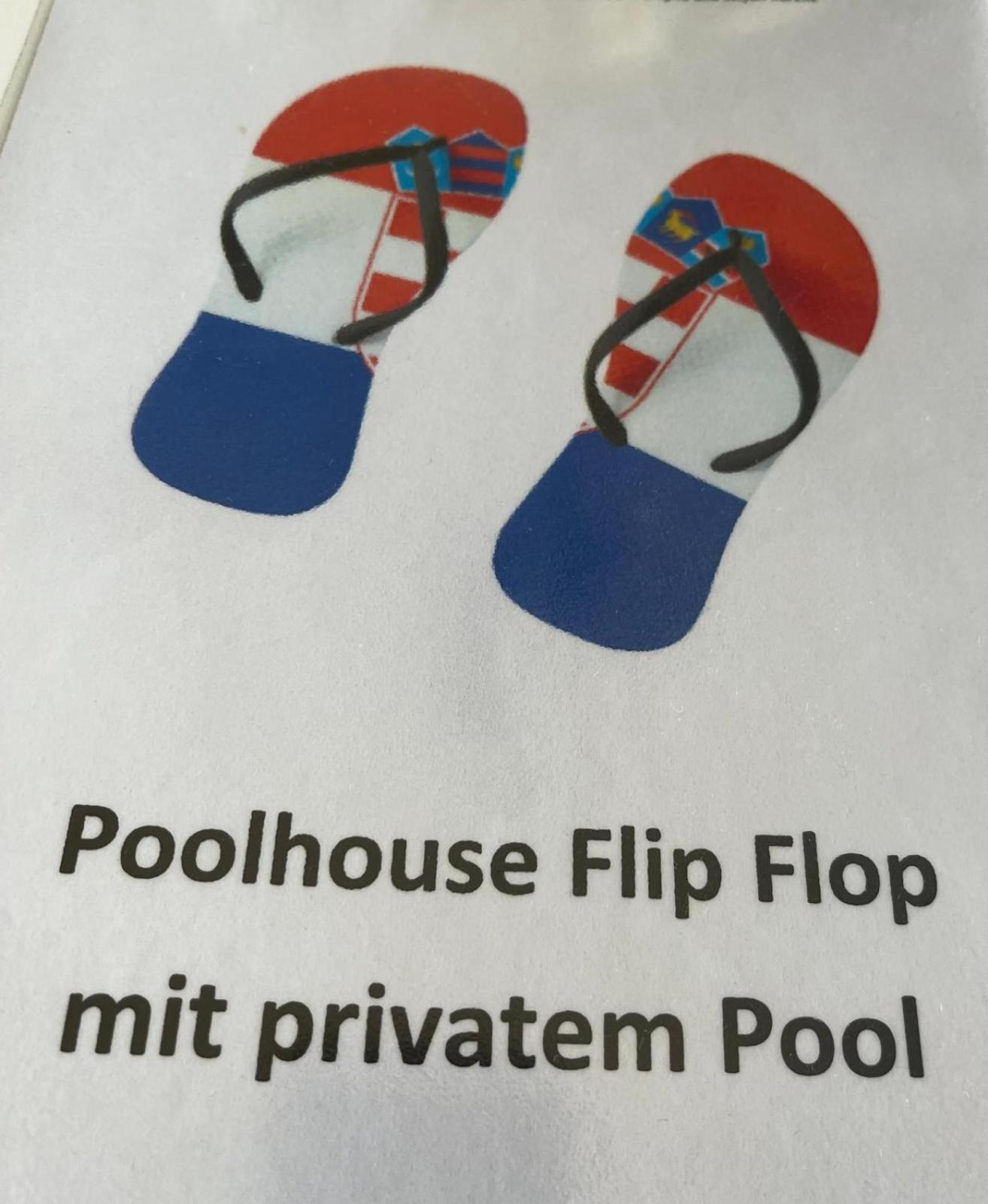 Poolhouse Flip Flop - Mit Privatem Pool Vir Exterior foto
